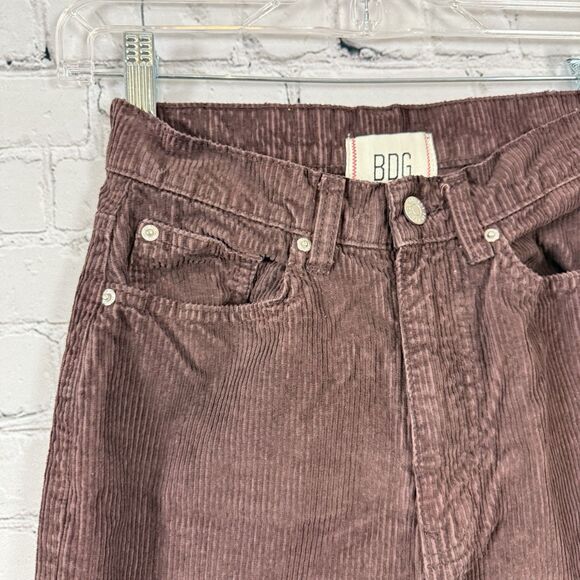 BDG Urban Outfitters High and Wide Corduroy Pants Brown Womens Size 24 Cotton - Picture 8 of 12
